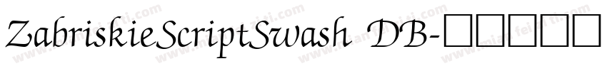 ZabriskieScriptSwash DB字体转换